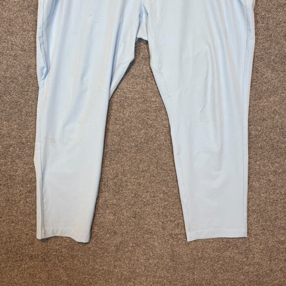 Fabletics Pants Mens 40x30 Blue Performance Stretch Golf Chino Tapered Flaw - Picture 2 of 15